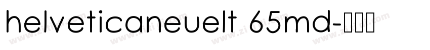 helveticaneuelt 65md字体转换
